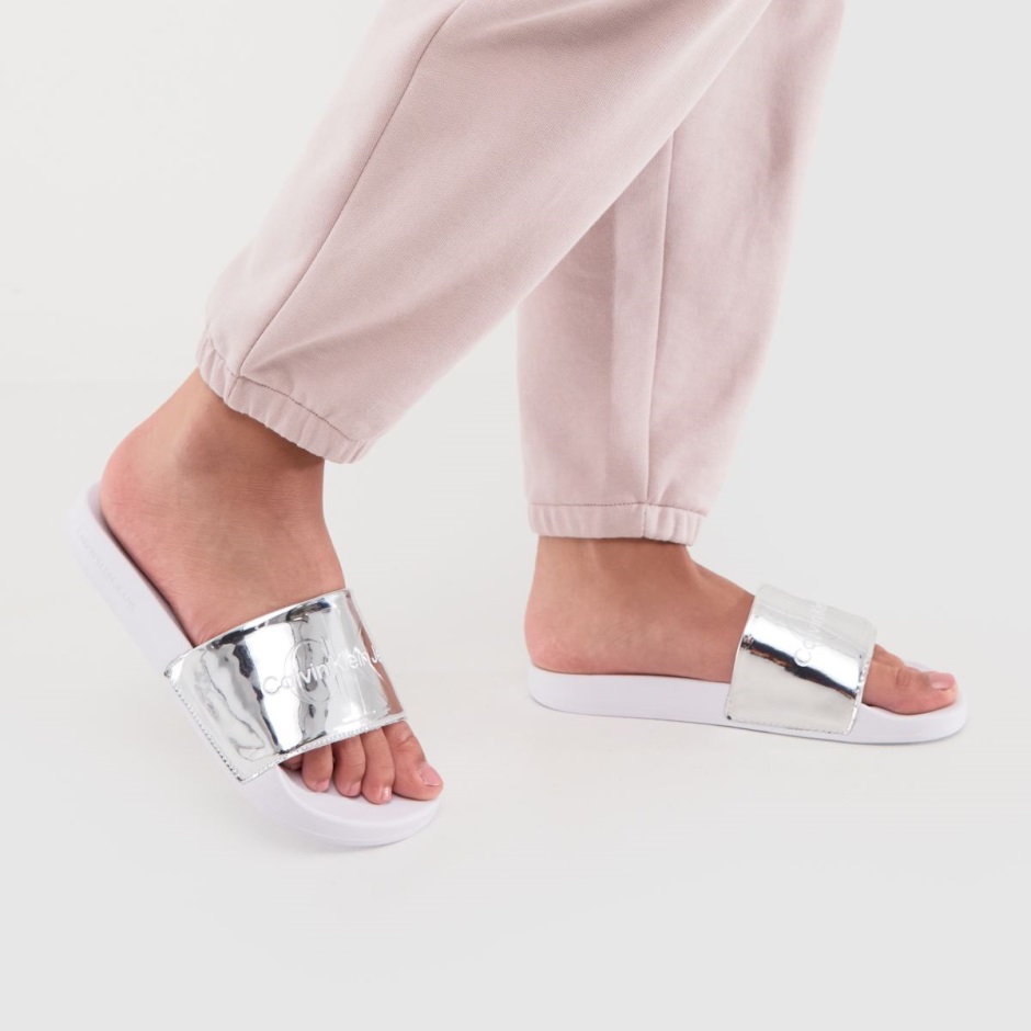 Silberne Ck Jeans Pantolette Monogramm Dr Martens Schweiz