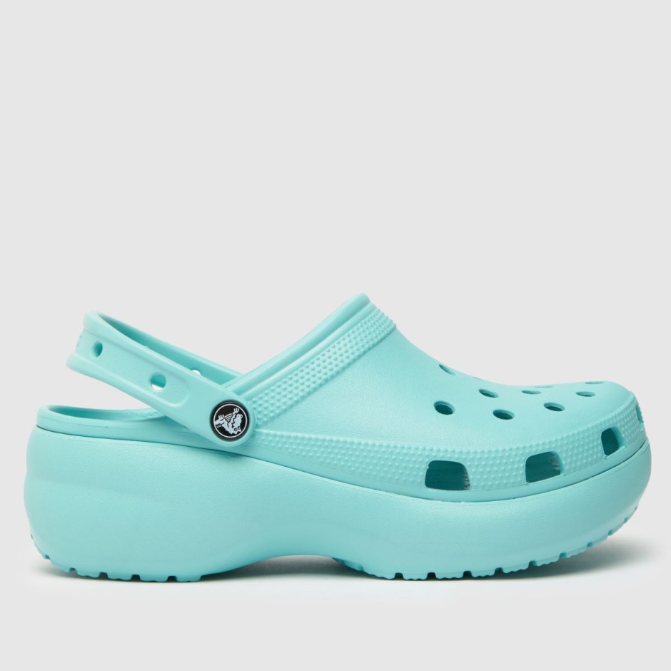 Hellblaue Dr Martens Schweiz Crocs Classic Plateausandalen
