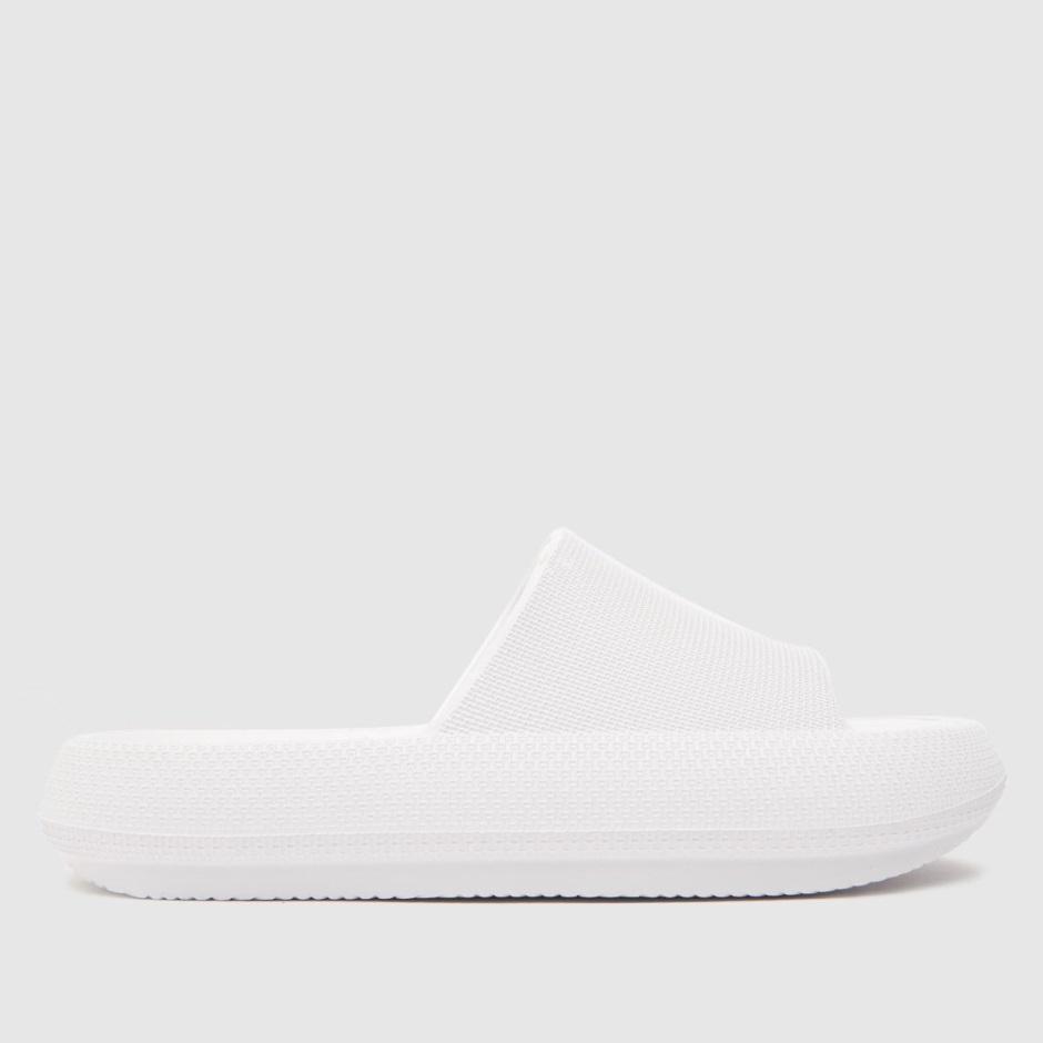 White Dr Martens Schweiz Schuh Hani Mule Flatform Slider Sandals