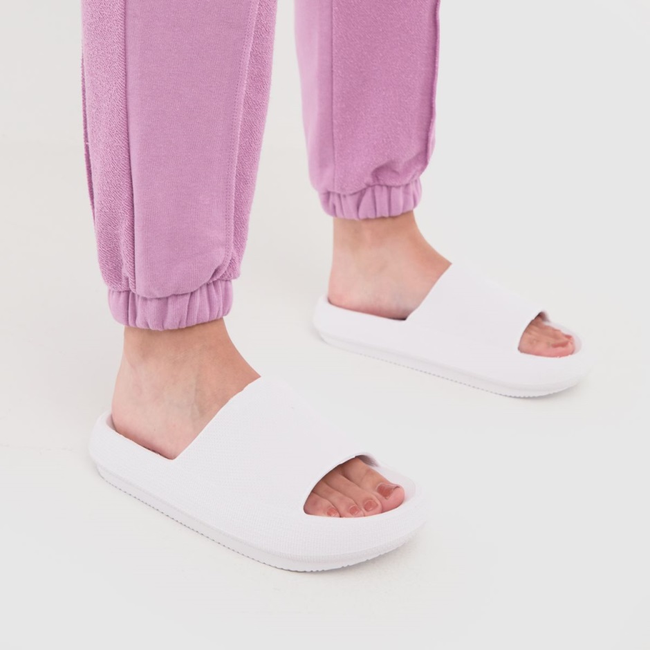 White Dr Martens Schweiz Schuh Hani Mule Flatform Slider Sandals