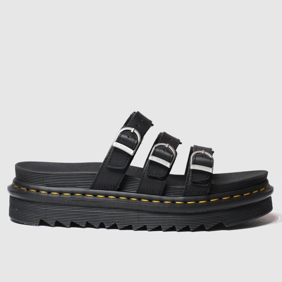 Black Dr Martens Blaire Slide Sandals Dr Martens Schweiz
