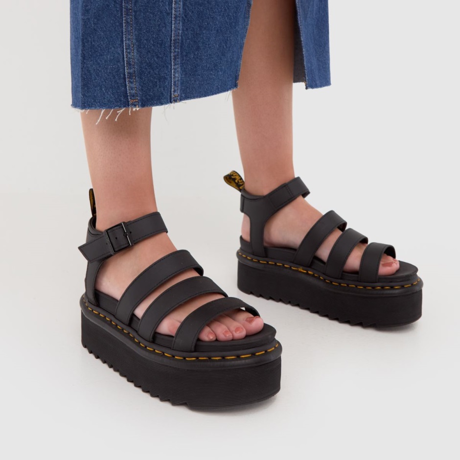 Dr Martens Schweiz Zürich Black Dr Martens Blaire Quad Sandals