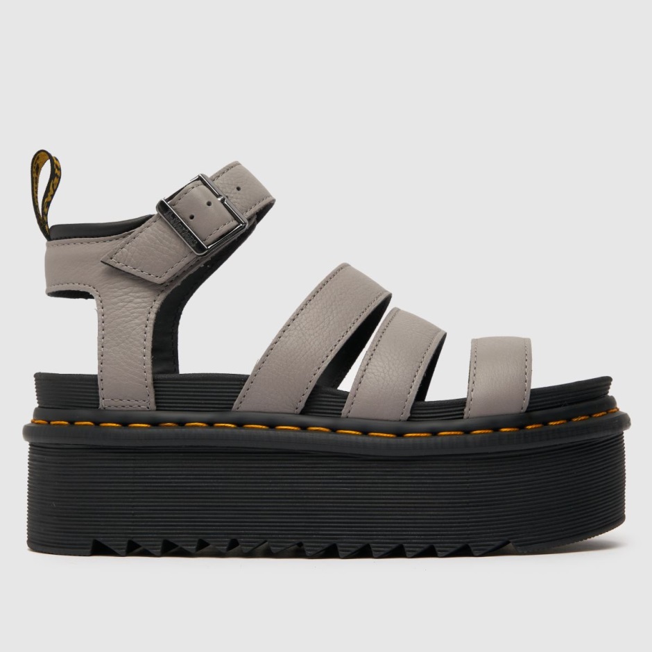 Grey Dr Martens Schweiz Dr Martens Blaire Quad Sandals