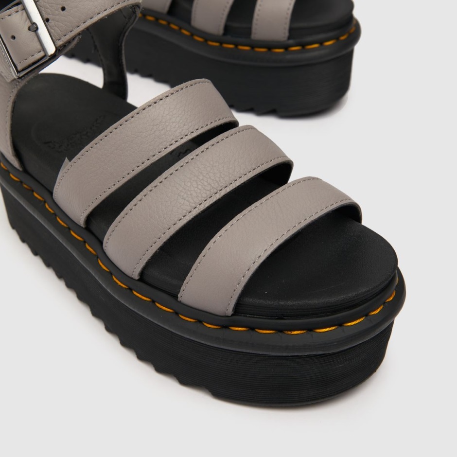 Grey Dr Martens Schweiz Dr Martens Blaire Quad Sandals