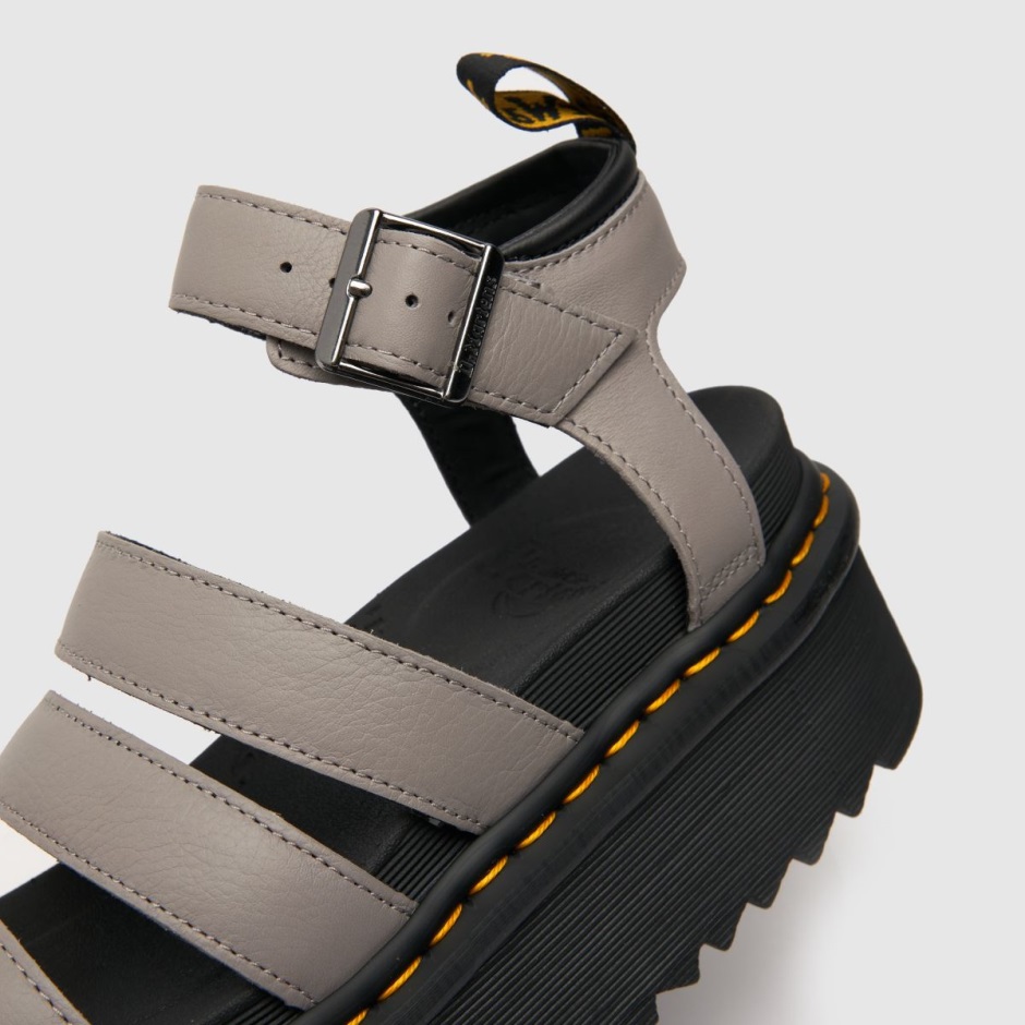 Grey Dr Martens Schweiz Dr Martens Blaire Quad Sandals
