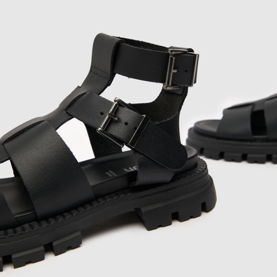 Dr Martens Schweiz Zürich Black Schuh Trace Leather Chunky Sandals