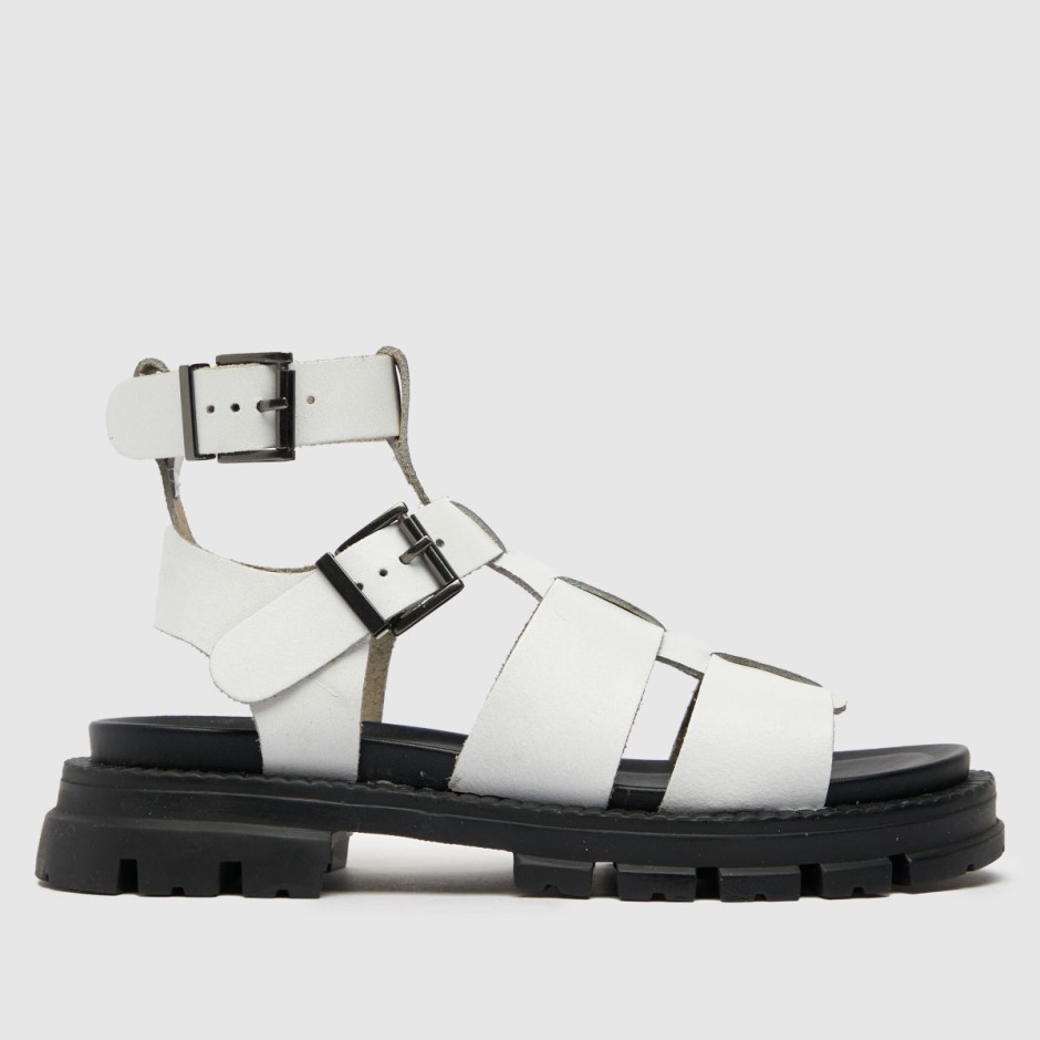 Dr Martens Schweiz Zürich White Schuh Trace Leather Chunky Sandals