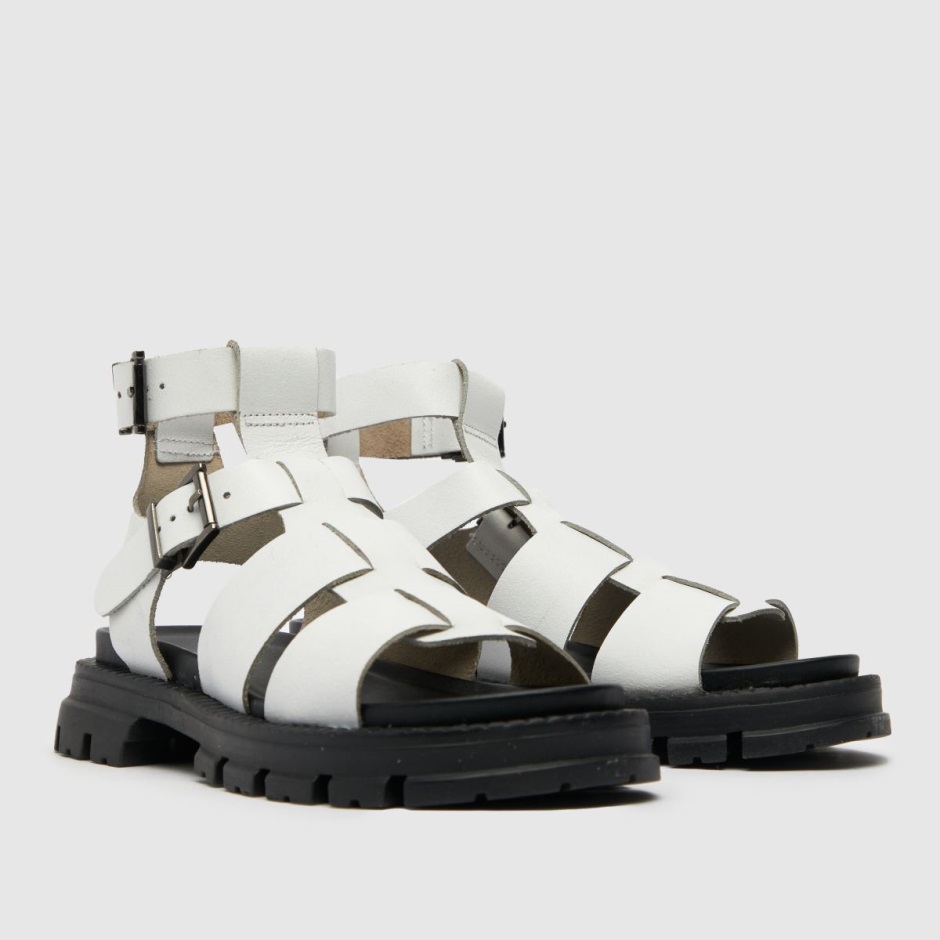Dr Martens Schweiz Zürich White Schuh Trace Leather Chunky Sandals