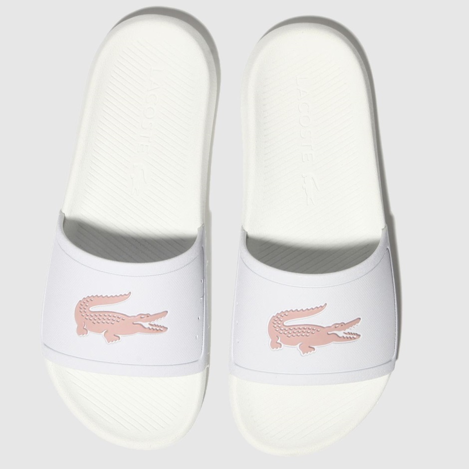 Weiß-pink Dr Martens Schweiz Lacoste Croco Slide 119 3 Sandalen