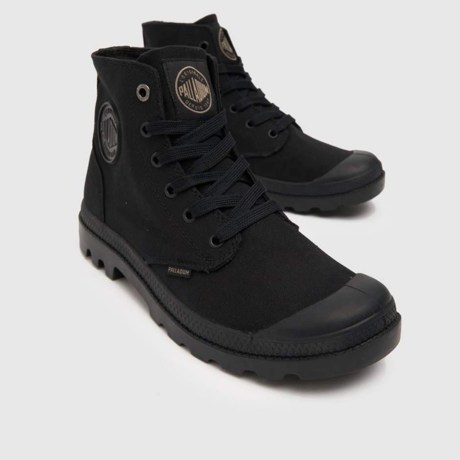 Palladium Monochrom Pampa Turnschuhe Schwarz Dr Martens Schweiz