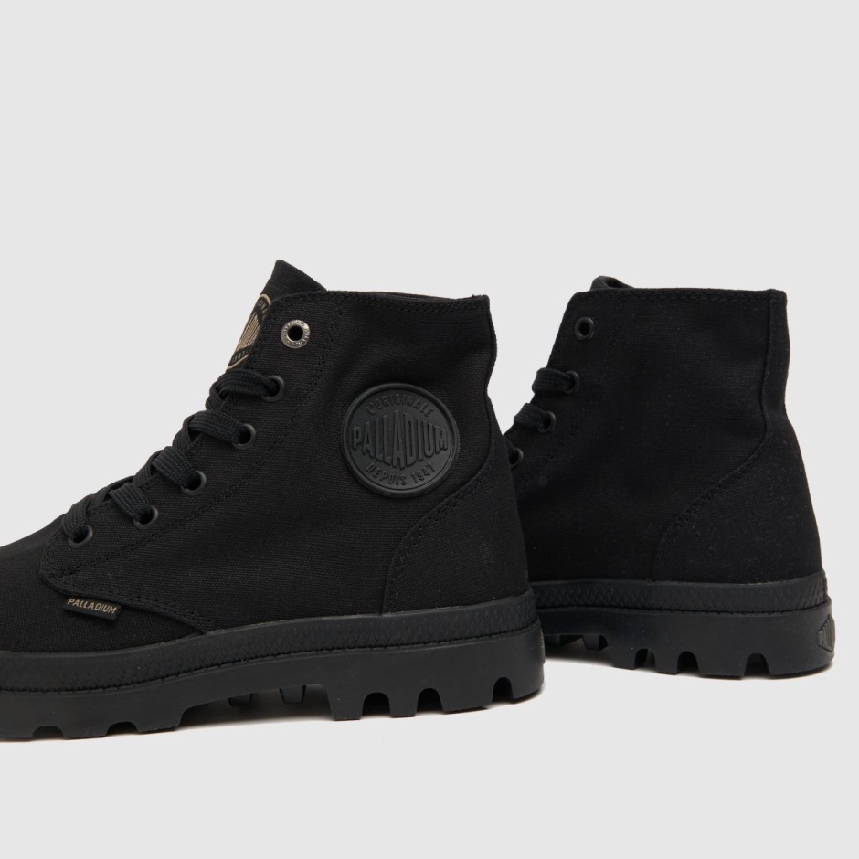 Palladium Monochrom Pampa Turnschuhe Schwarz Dr Martens Schweiz