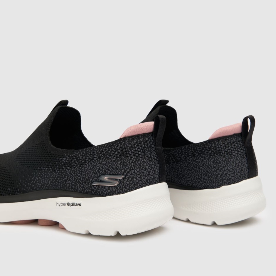 Dr Martens Schweiz Zürich Skechers Go Walk 6 Glimmering Trainers Black-pink