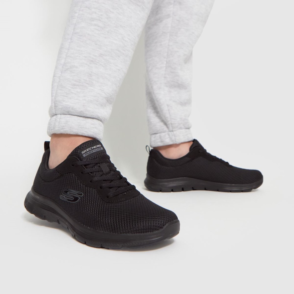 Dr Martens Schweiz Zürich Skechers Flex Appeal 4.0 Trainers Black