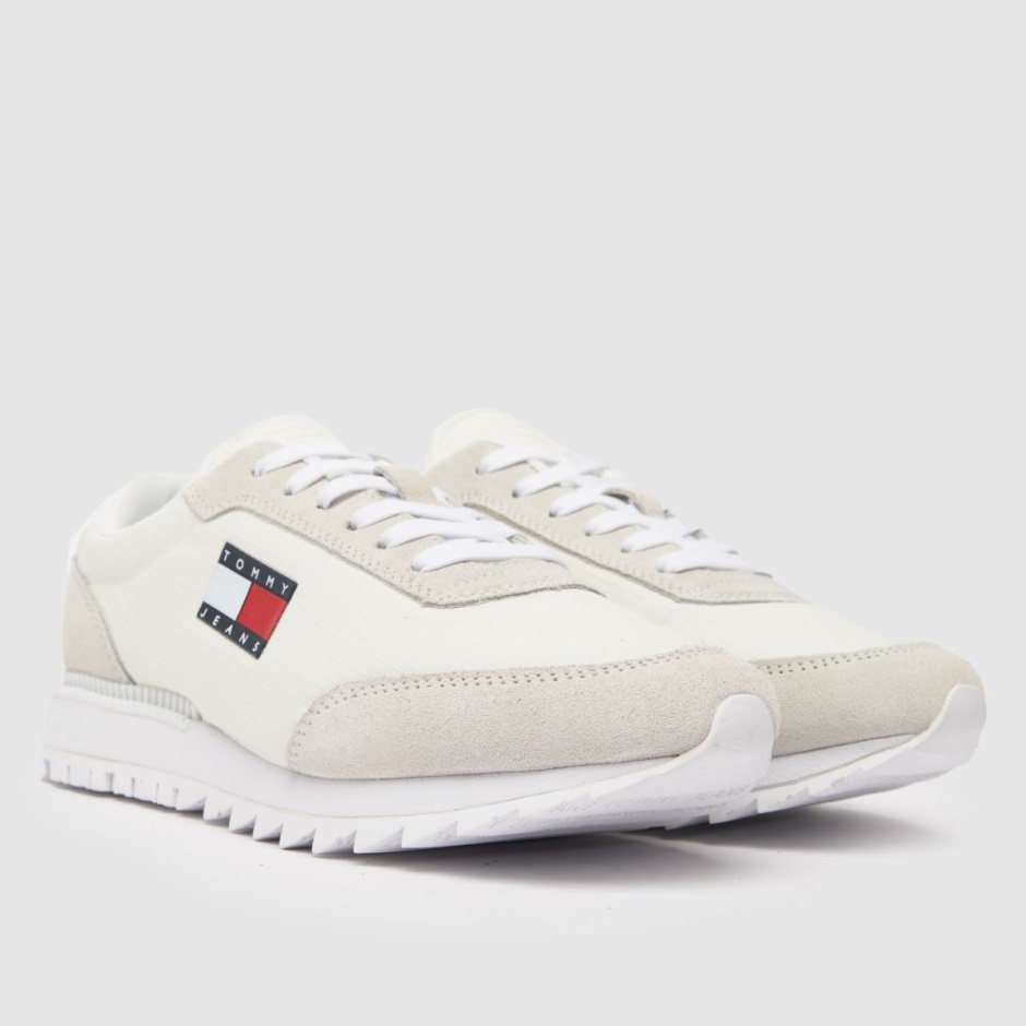 Weiße Dr Martens Schweiz Tommy Jeans Retro Evolution Turnschuhe