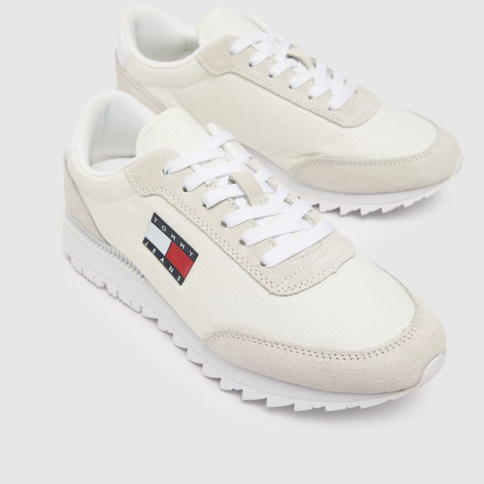 Weiße Dr Martens Schweiz Tommy Jeans Retro Evolution Turnschuhe