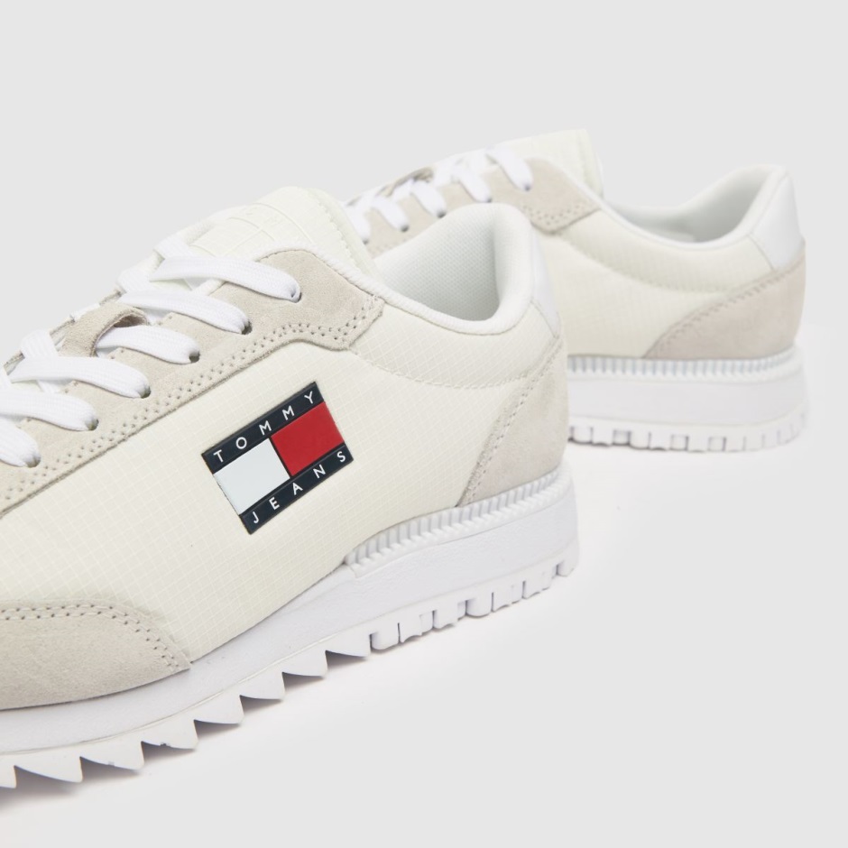 Weiße Dr Martens Schweiz Tommy Jeans Retro Evolution Turnschuhe