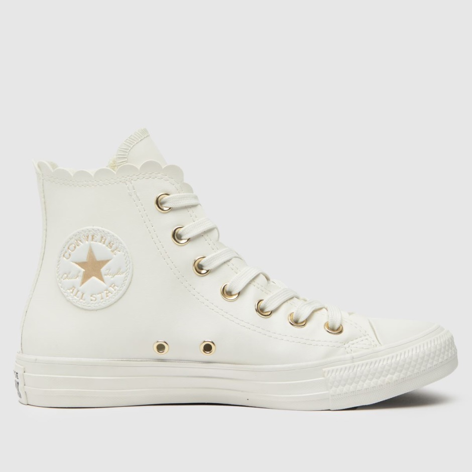 Dr Martens Schweiz Zürich White-gold Converse All Star Hi Trainers