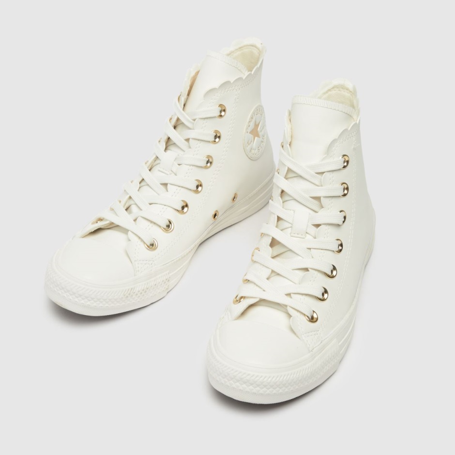 Dr Martens Schweiz Zürich White-gold Converse All Star Hi Trainers