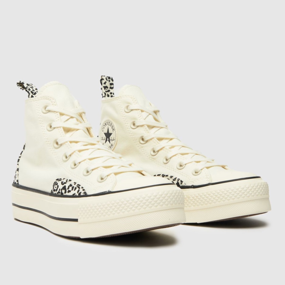 Weiß Dr Martens Schweiz Converse All Star Lift Hi Animalier Trainer