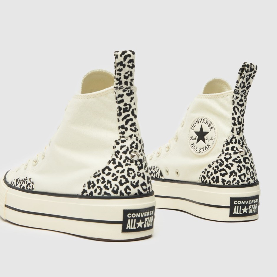 Weiß Dr Martens Schweiz Converse All Star Lift Hi Animalier Trainer