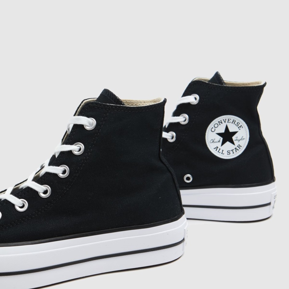 Schwarze Converse Chuck Taylor All Star Lift Hi Turnschuhe Dr Martens Schweiz