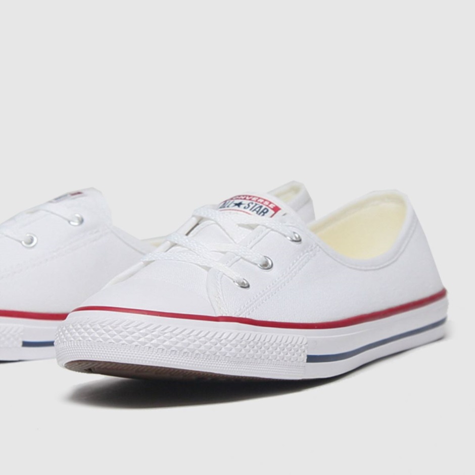 Dr Martens Schweiz Zürich White Converse Ballet Lace Slip Trainers