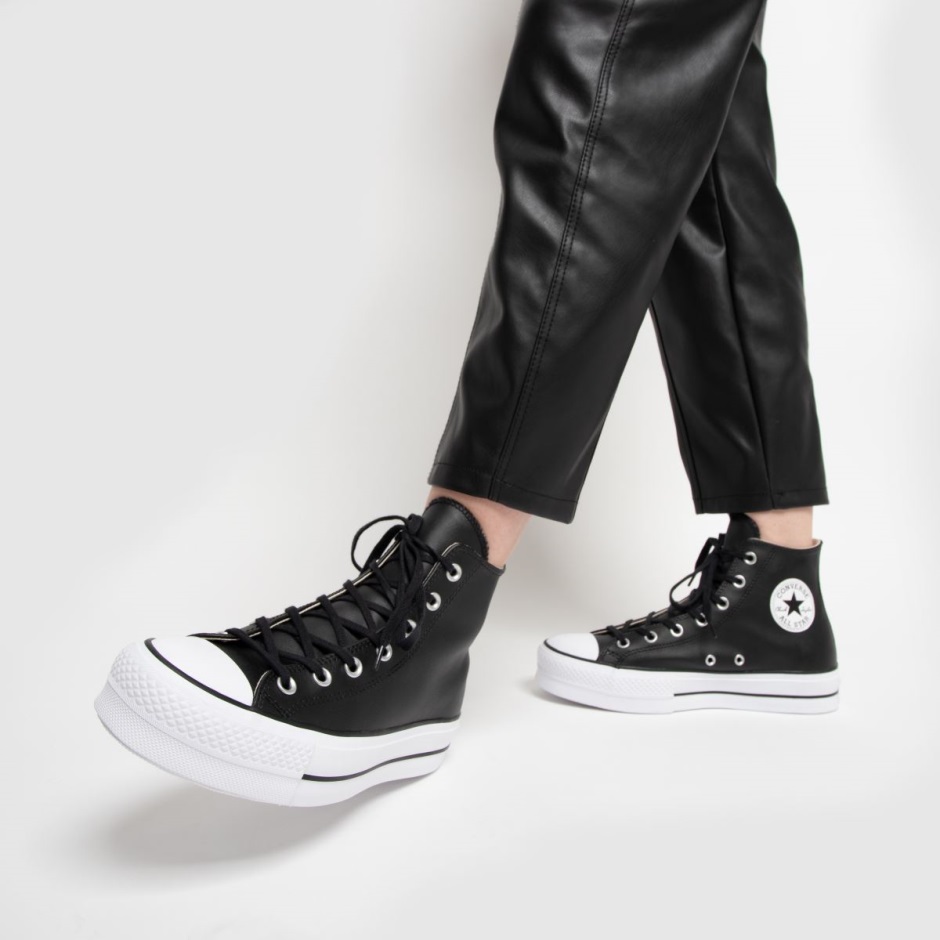 Converse Sneaker Lift Hi Aus Leder Schwarz Dr Martens Schweiz
