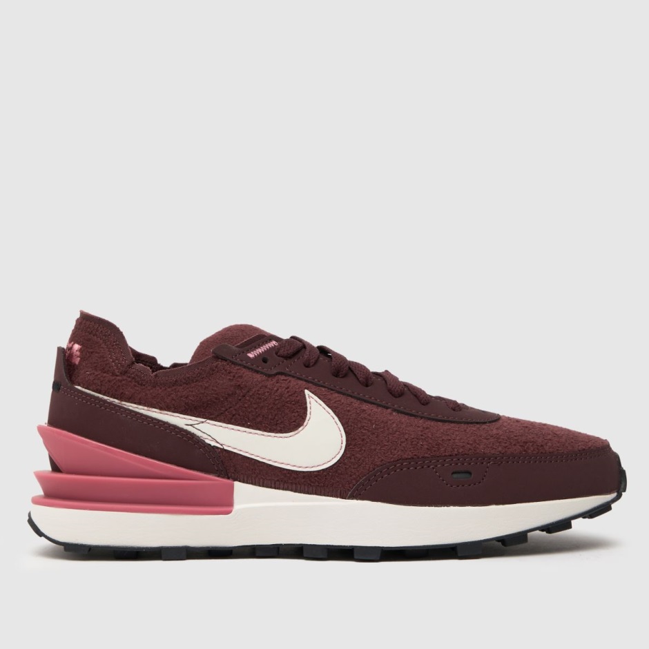 Burgundy Dr Martens Schweiz Nike Waffle One Trainers