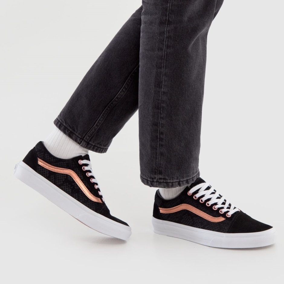 Dr Martens Schweiz Zürich Black-gold Vans Old Skool Snake Trainers