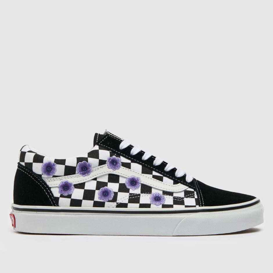 Dr Martens Schweiz Zürich Black-purple Vans Old Skool Checkerboard Trainers