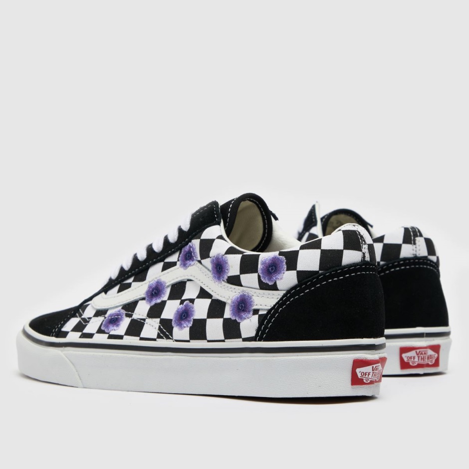 Dr Martens Schweiz Zürich Black-purple Vans Old Skool Checkerboard Trainers