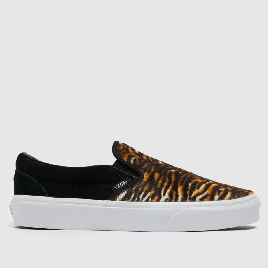 Braun-schwarz Dr Martens Schweiz Vans Classic Slip-on Tiger Trainer