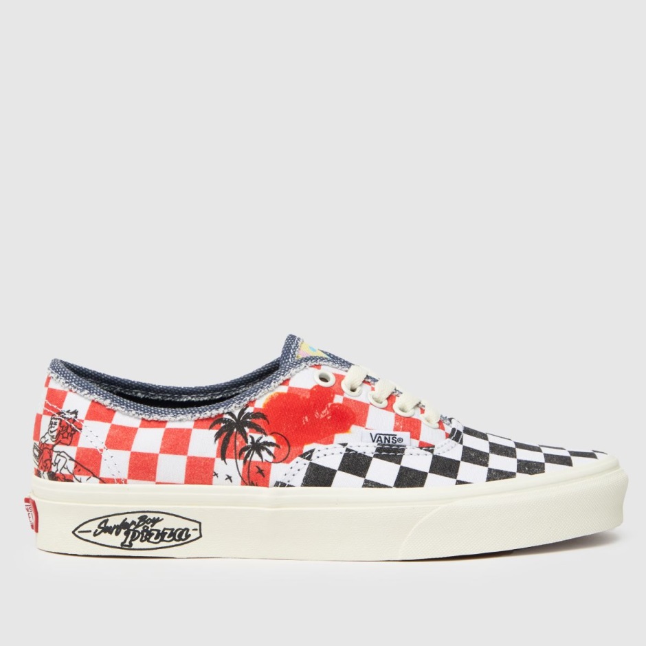 Weiß-rot Dr Martens Schweiz Vans Stranger Things Authentic Turnschuhe
