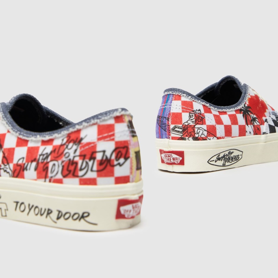 Weiß-rot Dr Martens Schweiz Vans Stranger Things Authentic Turnschuhe