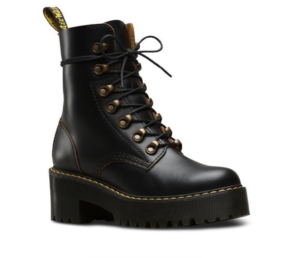 Leona Vintage Heeled Boot Dr Martens Schweiz Zürich Black Vintage Smooth