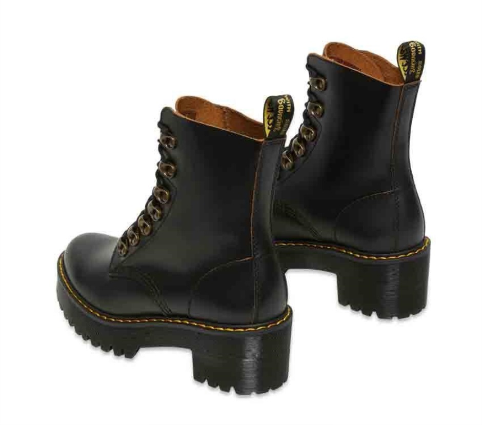 Leona Vintage Heeled Boot Dr Martens Schweiz Zürich Black Vintage Smooth