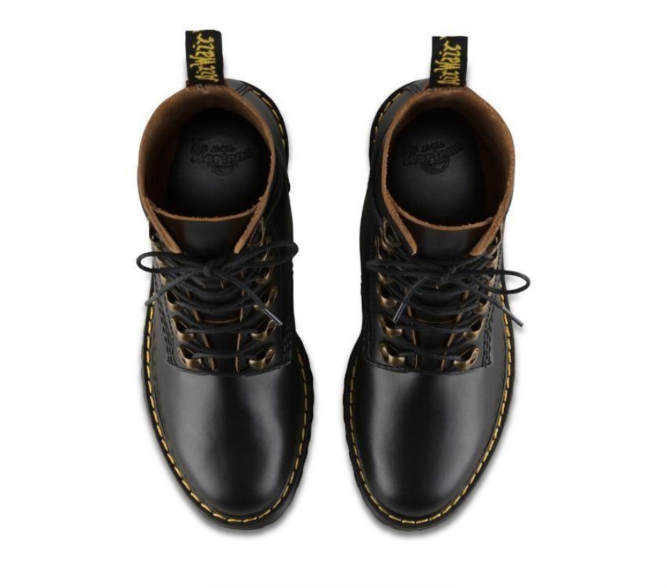 Leona Vintage Heeled Boot Dr Martens Schweiz Zürich Black Vintage Smooth