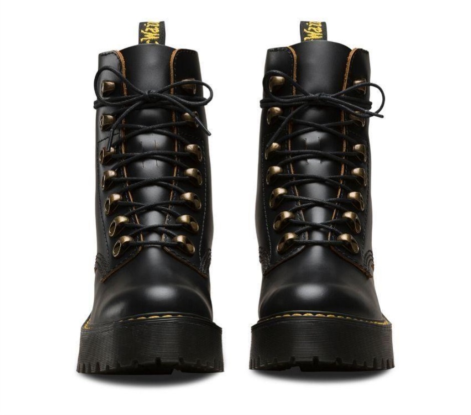 Leona Vintage Heeled Boot Dr Martens Schweiz Zürich Black Vintage Smooth