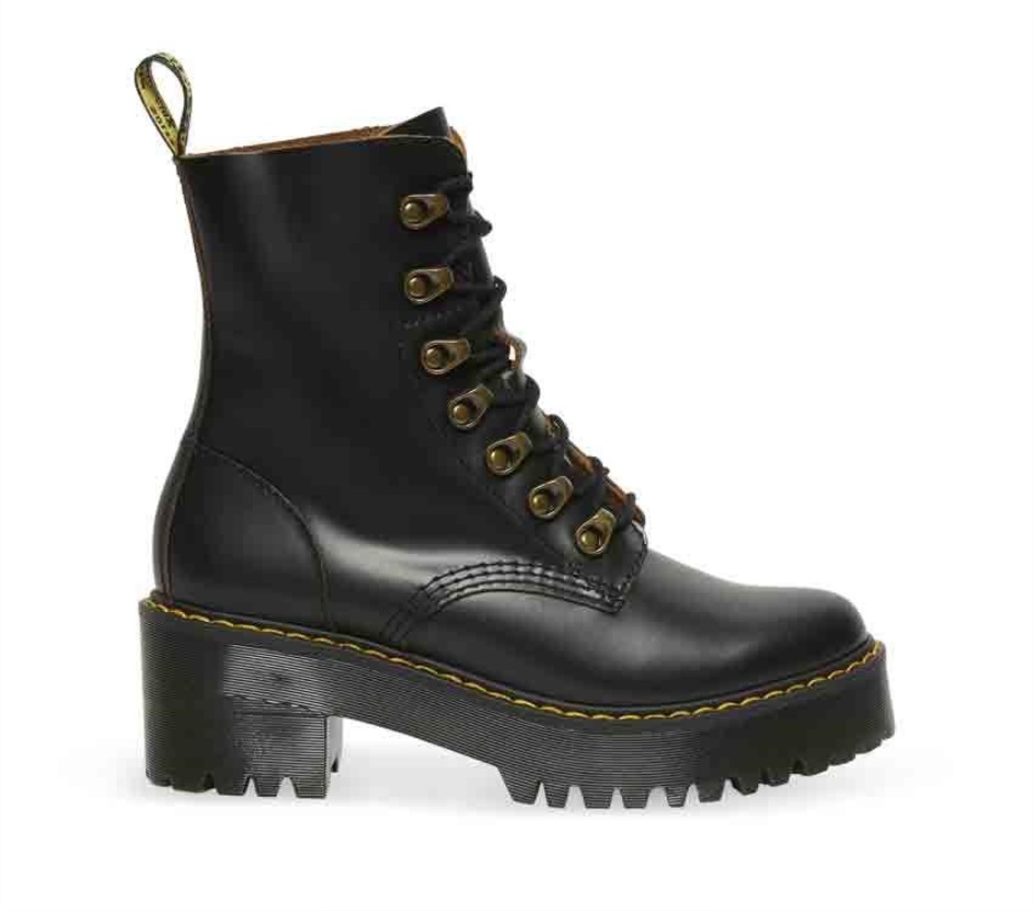 Leona Vintage Heeled Boot Dr Martens Schweiz Zürich Black Vintage Smooth