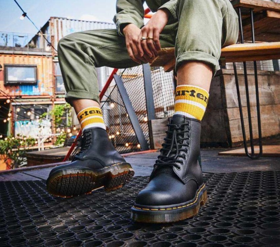 Dr Martens Schweiz Zürich 1460 Slip Resistant Black Industrial Full Grain