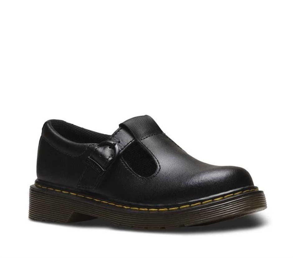 Dr Martens Schweiz Zürich Junior Polley T-bar Black