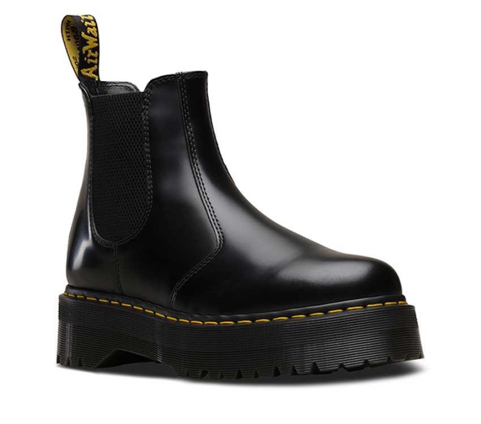 Dr Martens Schweiz Zürich 2976 Quad Black Polished Smooth
