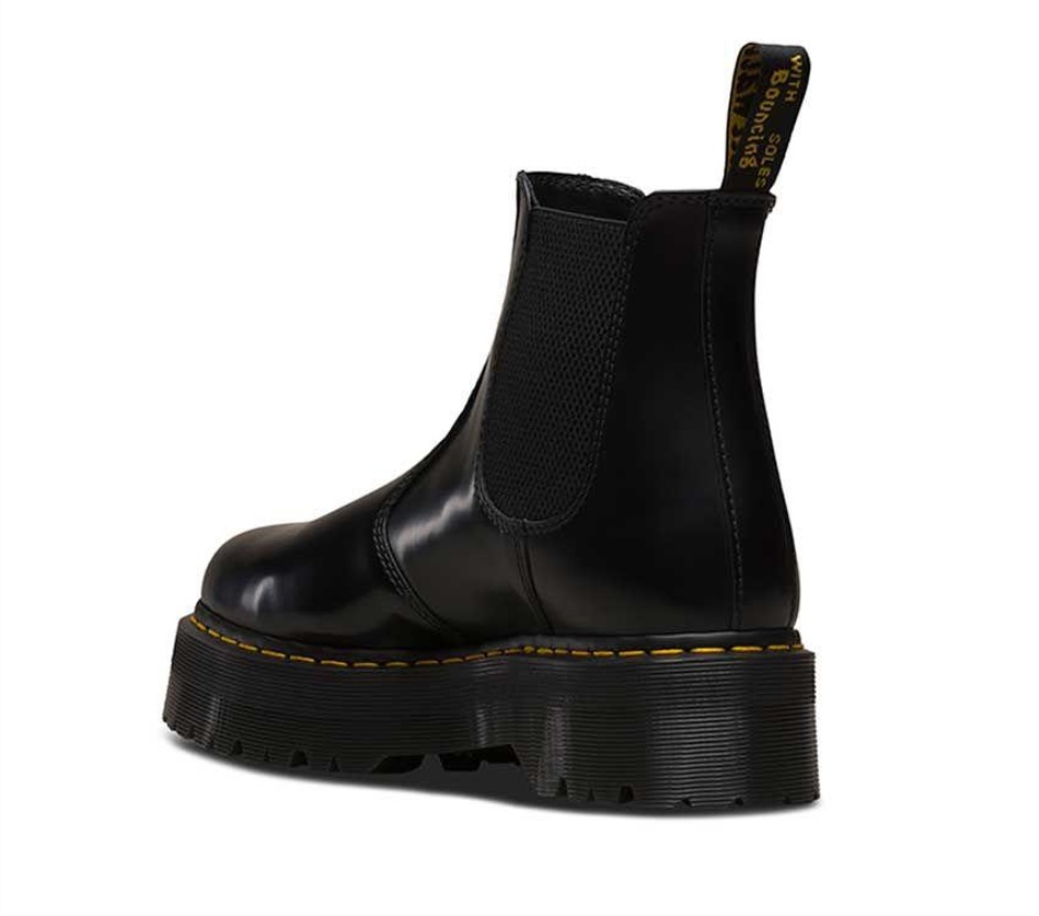 Dr Martens Schweiz Zürich 2976 Quad Black Polished Smooth