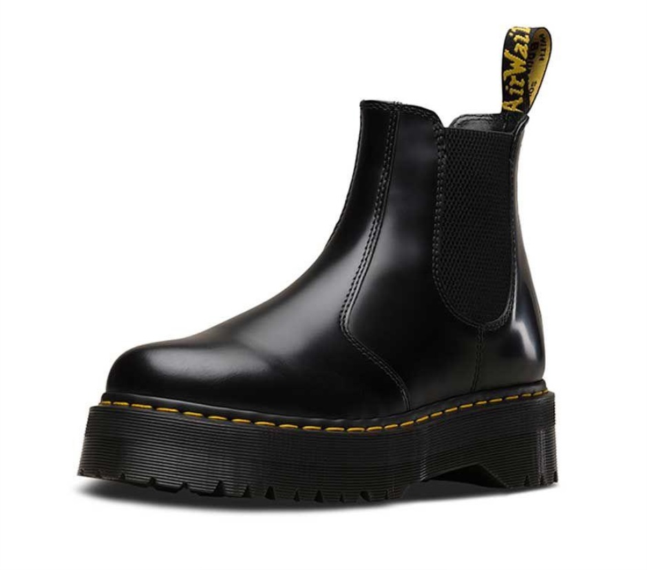Dr Martens Schweiz Zürich 2976 Quad Black Polished Smooth