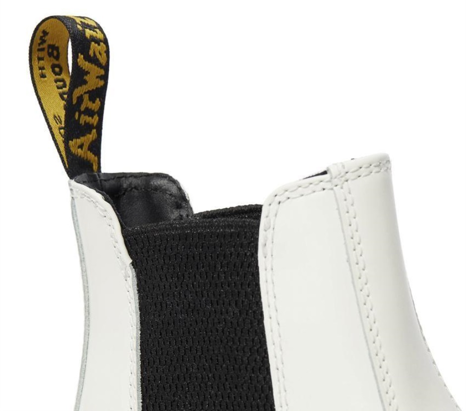 White Smooth 2976 Quad Platform Chelsea White Dr Martens Schweiz