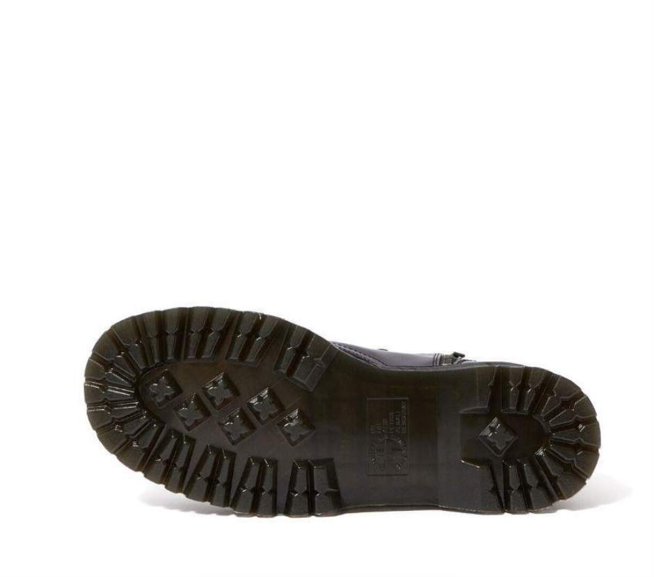 Dr Martens Schweiz Zürich Schwarz Poliert Glatt 1461 Quadrat Poliert Glatt