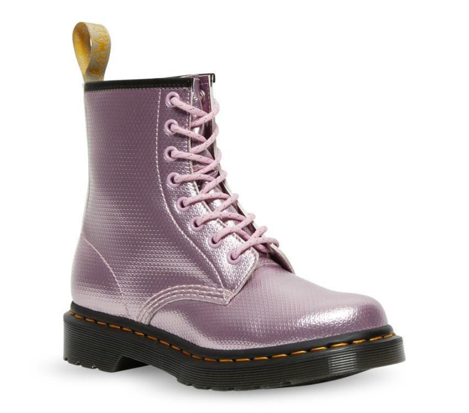 1460 Vegan Metallic Emboss Boot Pink Lavendel Alumix Hex Emboss Dr Martens Schweiz
