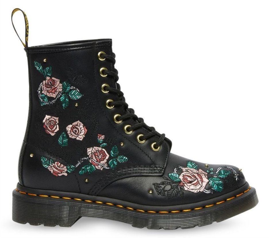 Black Nappa Dr Martens Schweiz 1460 Vonda Chain