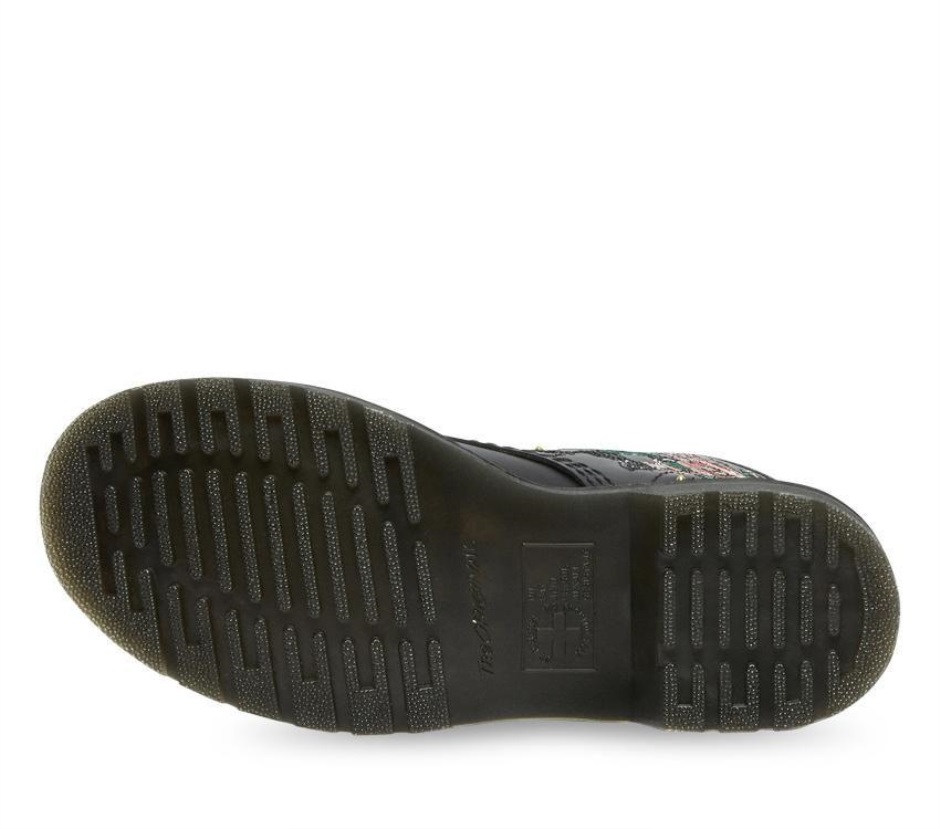 Black Nappa Dr Martens Schweiz 1460 Vonda Chain