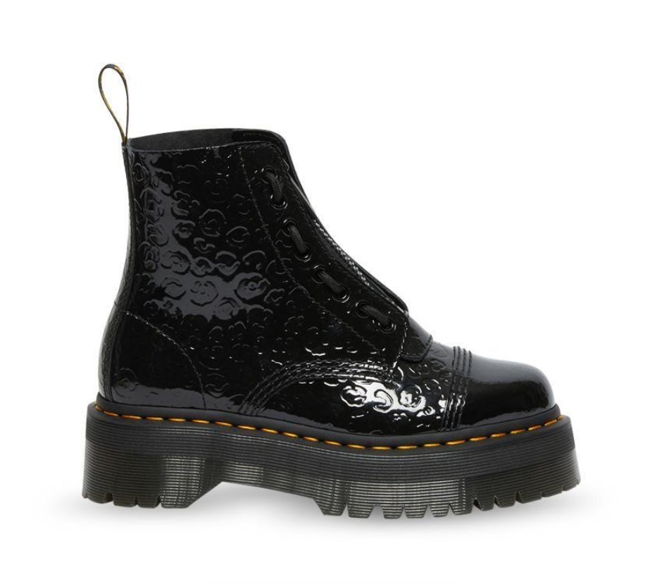 Sinclair Leopard Emboss Boot Dr Martens Schweiz Zürich Black Patent Lamper Leopard Emboss